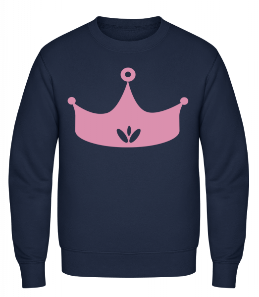 Princess Crown Pink - Classic Set-In Sweatshirt - Navy - Vorn