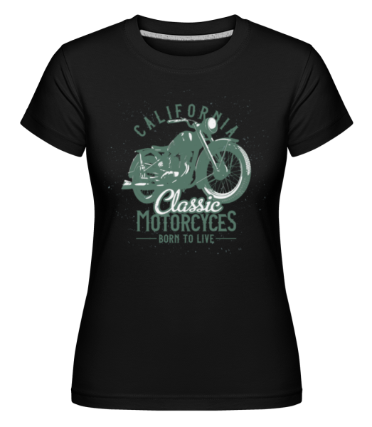 California Classic Motorcycles -  Shirtinator Women's T-Shirt - Black - Front