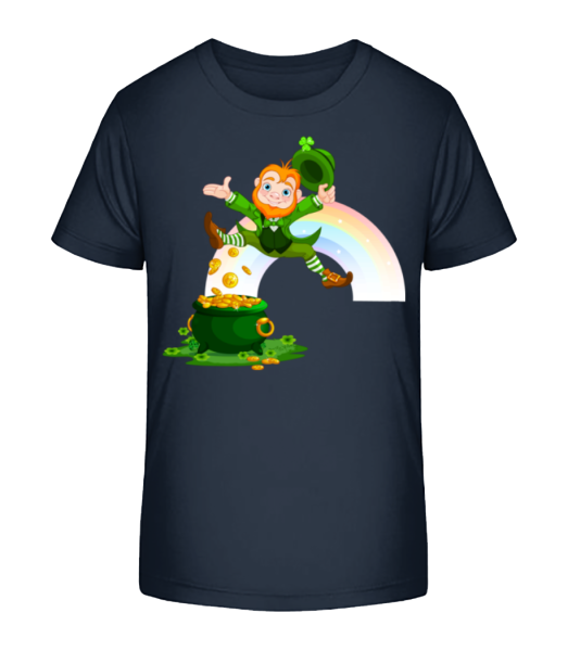Irish Fairy Logo - Kid's Bio T-Shirt Stanley Stella - Navy - Front