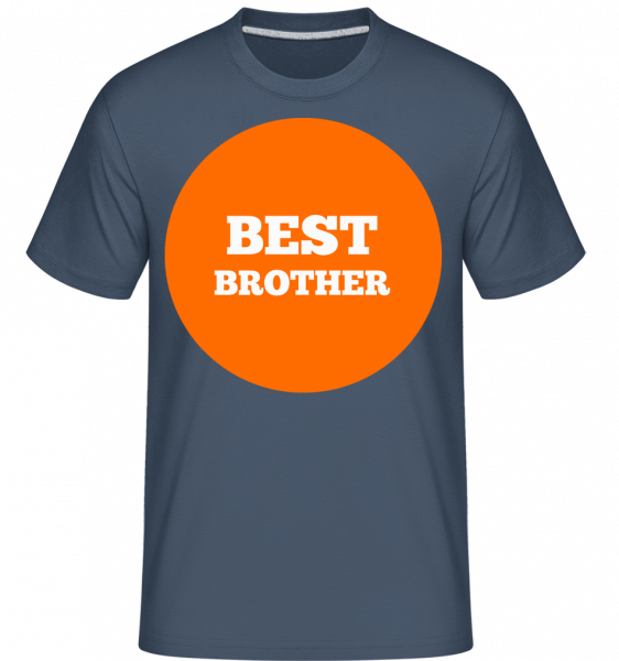 Best Brother - Shirtinator Männer T-Shirt - Denim - Vorn