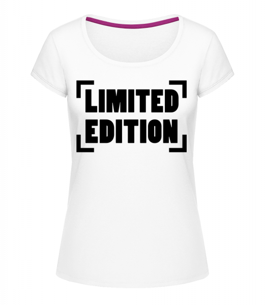 Limited Edition Logo - Megan Crewneck T-Shirt - White - Vorn
