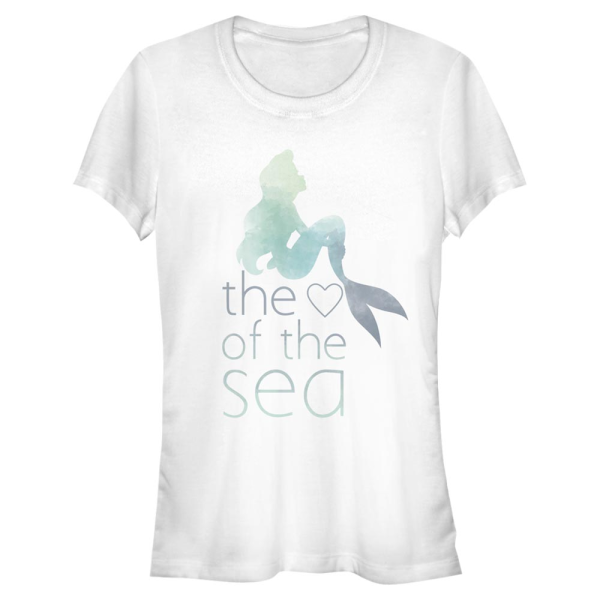 Disney - Arielle die Meerjungfrau - Malá mořská víla Heart Of The Sea - Frauen T-Shirt - Weiß - Vorne