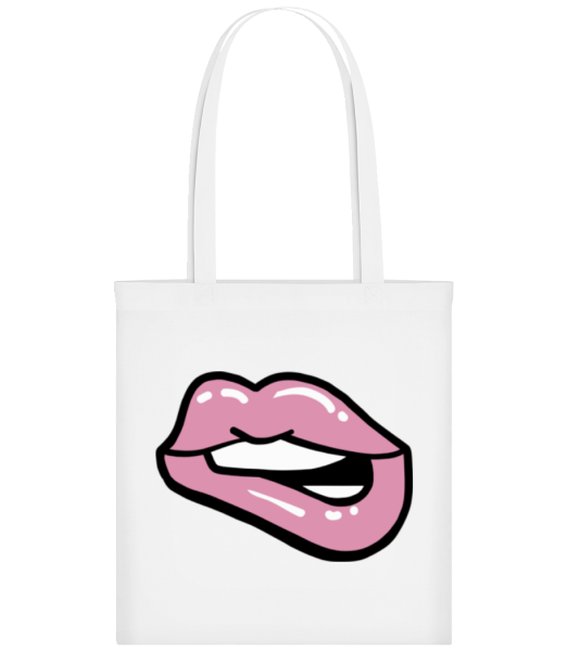 Pink Lips - Tote Bag - White - Front