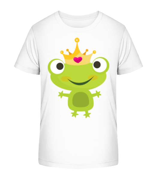 Princess Frog - Kid's Bio T-Shirt Stanley Stella - White - Front