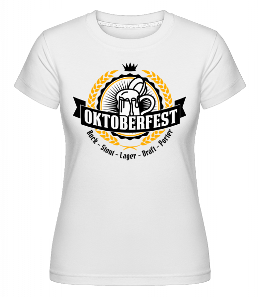 Oktoberfest Maß - Shirtinator Frauen T-Shirt - Weiß - Vorn