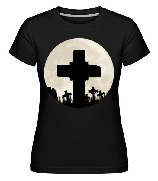 Gothic Scenery Circle -  Shirtinator Women's T-Shirt - Black - Front