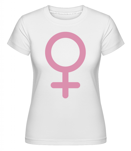 Woman Icon Pink -  Shirtinator Women's T-Shirt - White - Front
