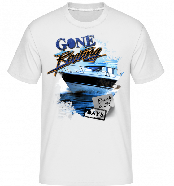 Gone Boating - Shirtinator Männer T-Shirt - Weiß - Vorn