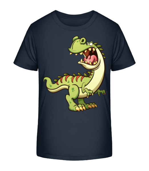 Dinosaur Comic - Kinder Bio T-Shirt Stanley Stella - Marine - Vorne