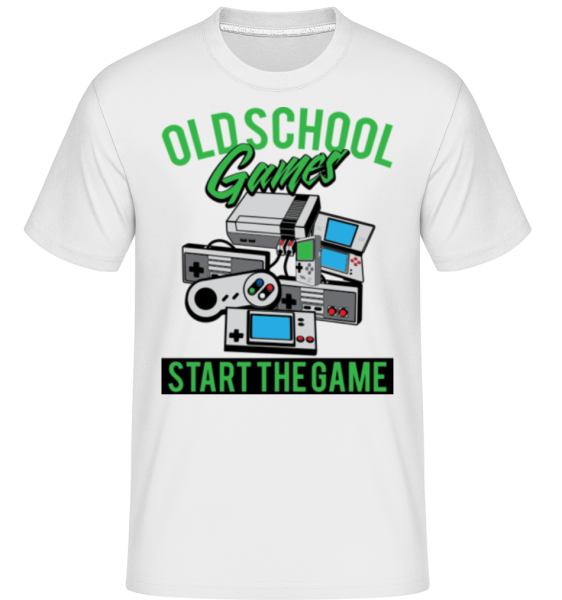 Oldschool Games - Shirtinator Männer T-Shirt - Weiß - Vorne