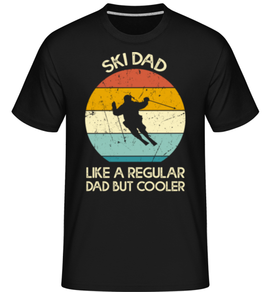 Ski Dad -  Shirtinator Men's T-Shirt - Black - Front