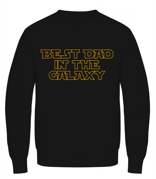 Best Dad In The Galaxy - Men's Sweatshirt AWDis - Black - Front
