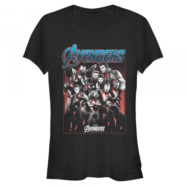 Marvel - Avengers Endgame - Skupina Engame - Women's T-Shirt - Black - Front