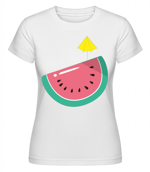 Sonnen Melone - Shirtinator Frauen T-Shirt - Weiß - Vorn