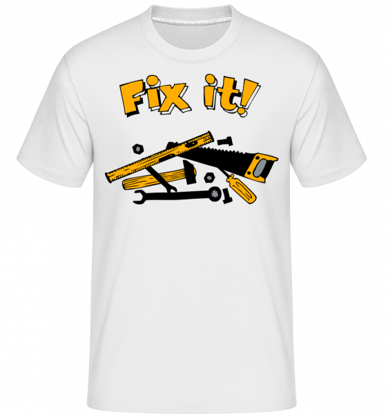 Fix It Symbol -  Shirtinator Men's T-Shirt - White - Front