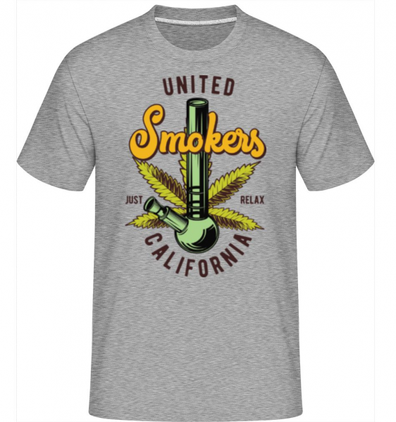 United Smokers - Shirtinator Männer T-Shirt - Grau meliert - Vorne