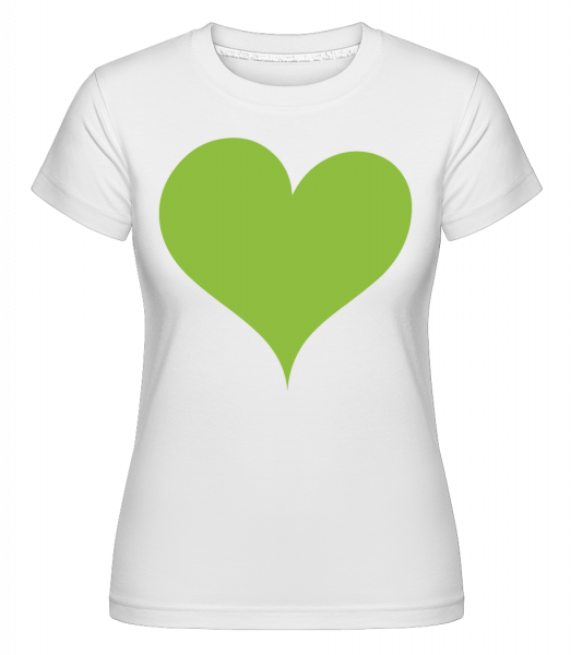 Stylisches Herz - Shirtinator Frauen T-Shirt - Weiß - Vorn