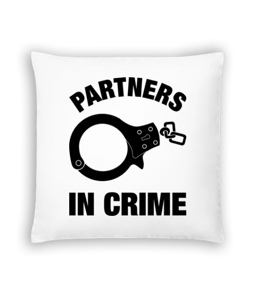 Partner in crime - Kissen - Weiß - Vorne
