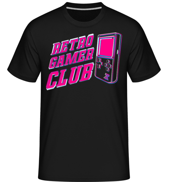 Retro Gamer Club - Shirtinator Männer T-Shirt - Schwarz - Vorne