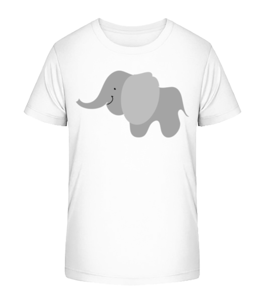 Kids Comic - Elephant - Kid's Bio T-Shirt Stanley Stella - White - Front