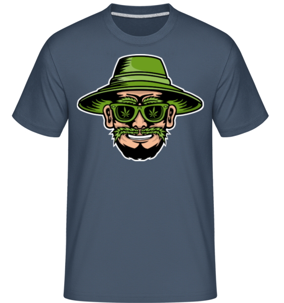 Weed Farmer - Shirtinator Männer T-Shirt - Denim - Vorne