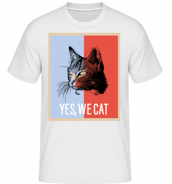 Yes We Cat - Shirtinator Männer T-Shirt - Weiß - Vorn