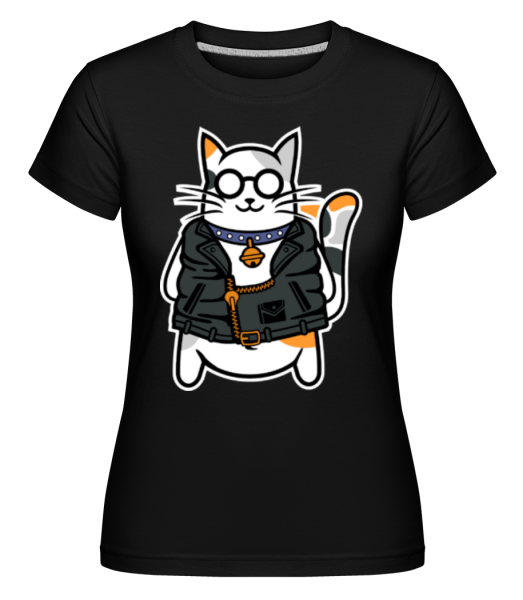 Cool Cat - Shirtinator Frauen T-Shirt - Schwarz - Vorne