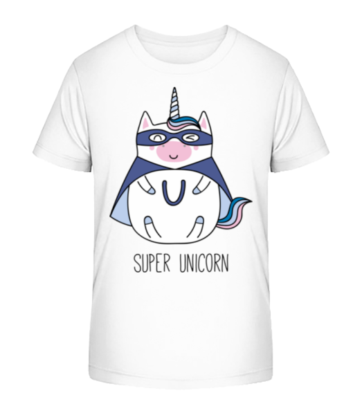 Super Unicorn - Kid's Bio T-Shirt Stanley Stella - White - Front