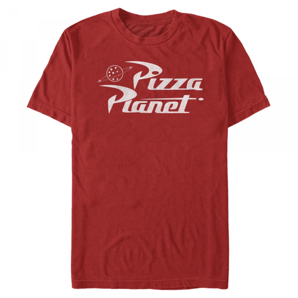Pixar - Toy Story - Pizza Planet - Men's T-Shirt - Red - Front