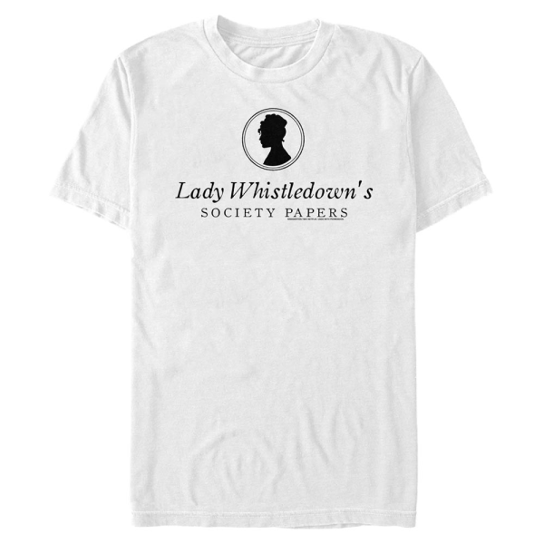 Netflix - Bridgerton - Logo Society Papers - Men's T-Shirt - White - Front