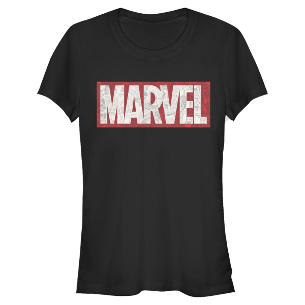Marvel - Logo Comic Strips - Frauen T-Shirt - Schwarz - Vorne