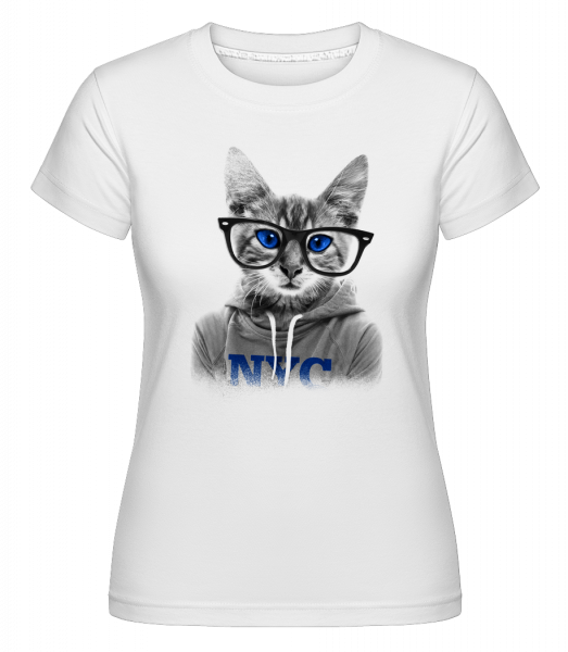 Cat NCY - Shirtinator Frauen T-Shirt - Weiß - Vorn