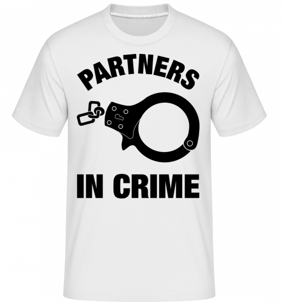 Partners In Crime -  Shirtinator Men's T-Shirt - White - Vorn