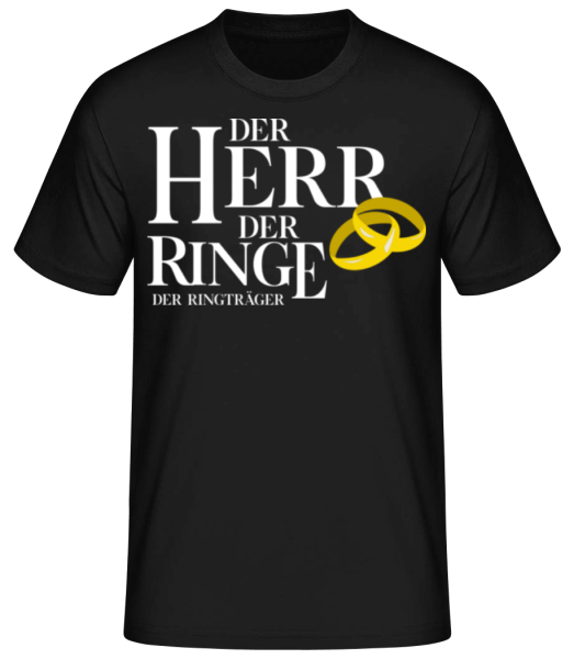 Der Herr Der Ringe - Männer Basic T-Shirt - Schwarz - Vorne