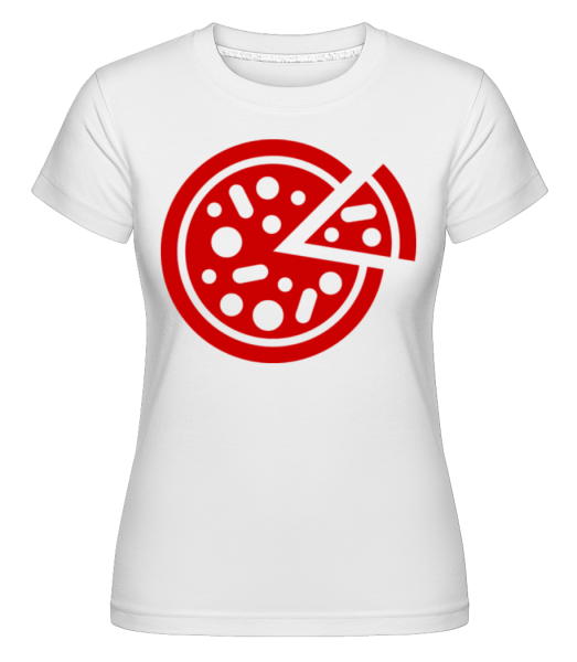 Pizza Comic - Shirtinator Frauen T-Shirt - Weiß - Vorne