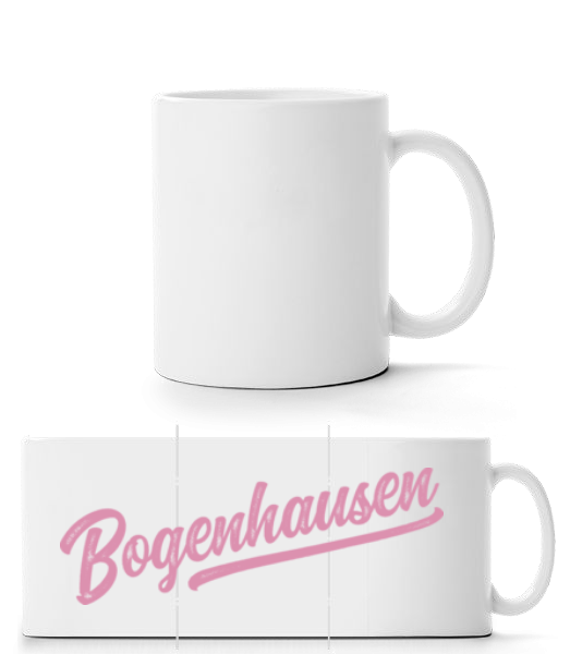 Bogenhausen Swoosh - Panoramatasse - Weiß - Vorne