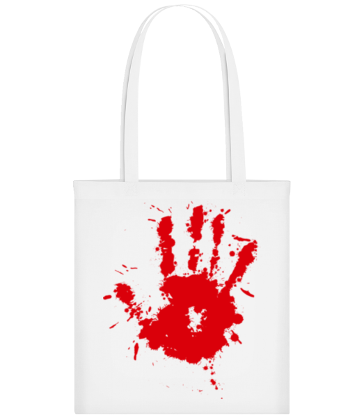 Handprint Blood - Tote Bag - White - Front