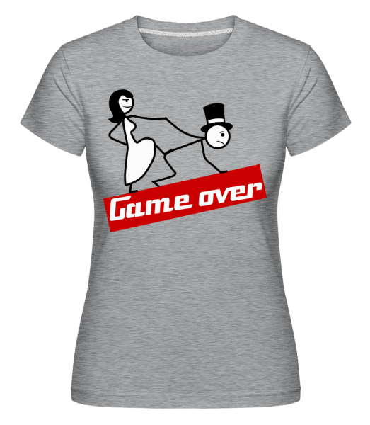 Game Over -  Shirtinator Women's T-Shirt - Heather Grey - Vorn