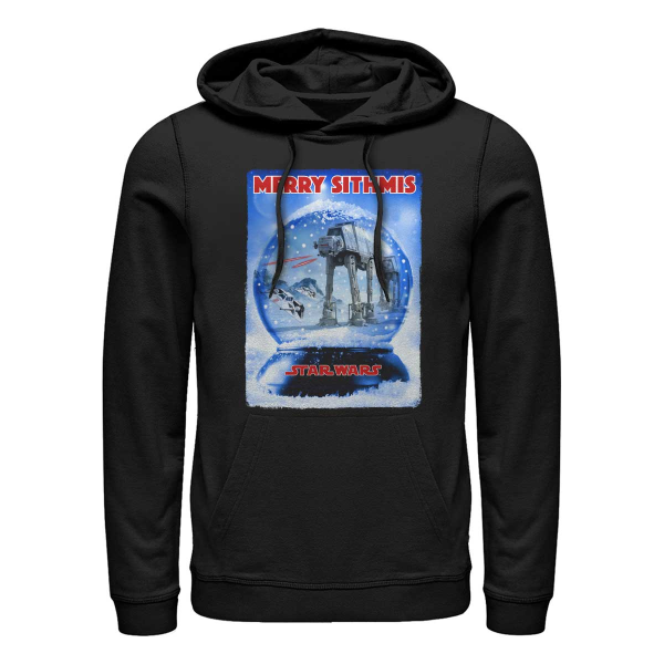 Star Wars - AT-AT Snow Global Domination - Christmas - Unisex Hoodie - Black - Front
