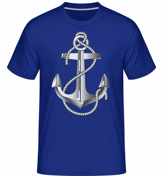 Anchor Rope Comic Silver -  Shirtinator Men's T-Shirt - Royal blue - Vorn