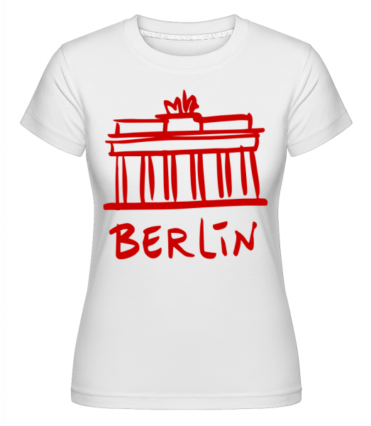 Berlin Zeichen - Shirtinator Frauen T-Shirt - Weiß - Vorn