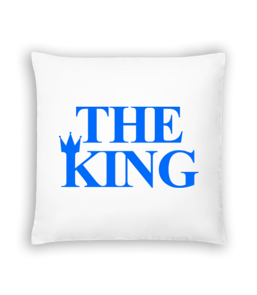 The King Blue - Cushion - White - Front
