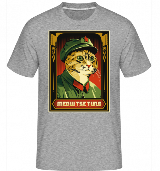 Meow Tse Tung -  Shirtinator Men's T-Shirt - Heather grey - Front