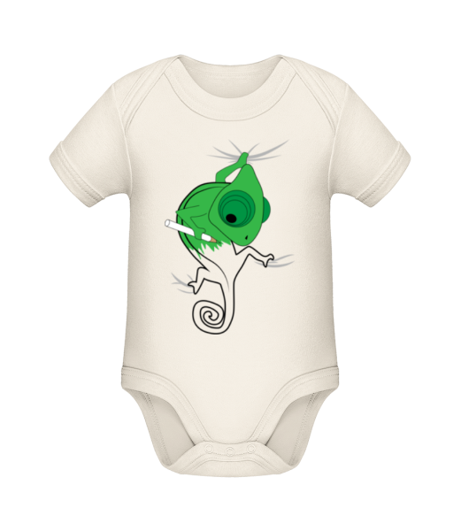 Chameleon Kids Comic - Organic Baby Body - Cream - Front