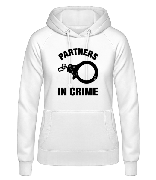 Partners In Crime - Women's Hoodie - White - Front