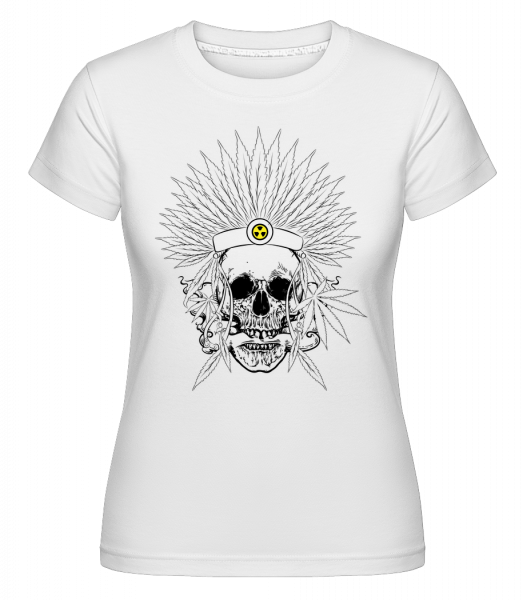 Skull Tattoo -  Shirtinator Women's T-Shirt - White - Vorn