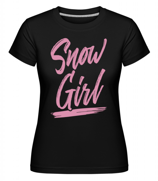Snow Girl - Shirtinator Frauen T-Shirt - Schwarz - Vorn