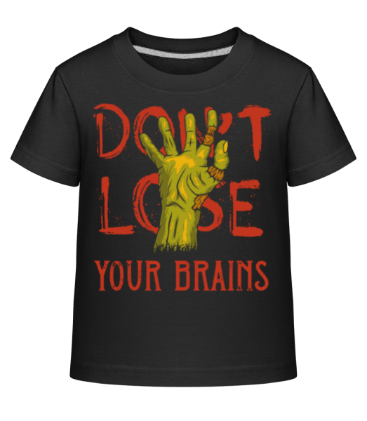 Dont Lose Your Brains - Kid's Shirtinator T-Shirt - Black - Front
