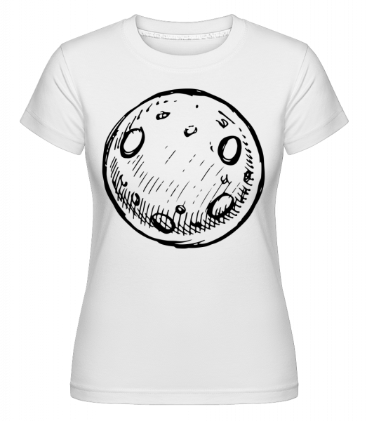 Moon -  Shirtinator Women's T-Shirt - White - Front