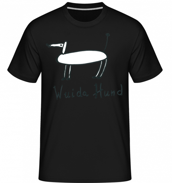 Wuida Hund - Shirtinator Männer T-Shirt - Schwarz - Vorn